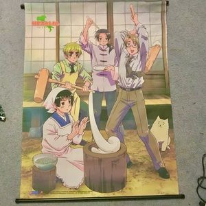 Hetalia Mochi Party Wall Scroll